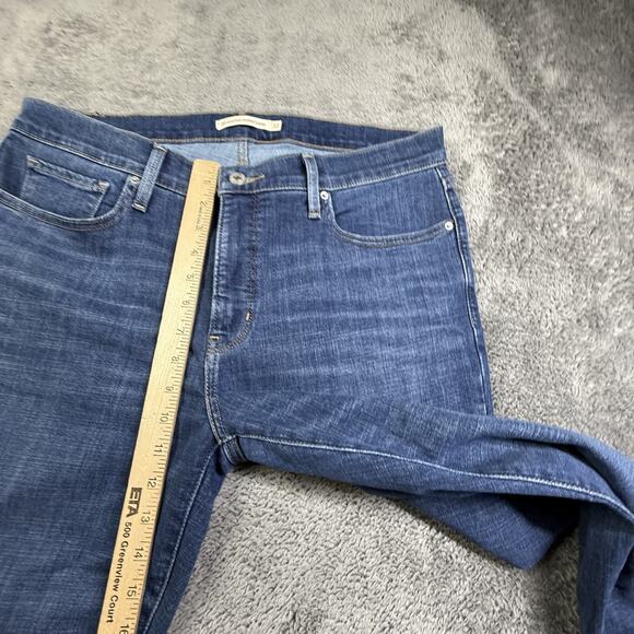 Levi's 311 Shaping Skinny Capri Jeans Women's Size 32 Medium Wash Blue - Picture 4 of 9